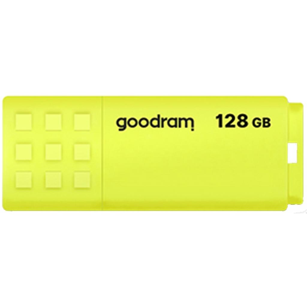 USB Flash GoodRAM 128GB USB 2.0 UME2 Yellow, Retail (UME2-1280Y0R11#) жовтий на малюнкі №1