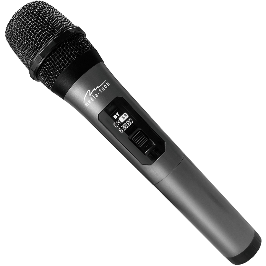 Мiкрофон Media-Tech MIC HERO Wireless for KARAOKE systems + USB-C receiver (MT398) Чорний на малюнкі №2