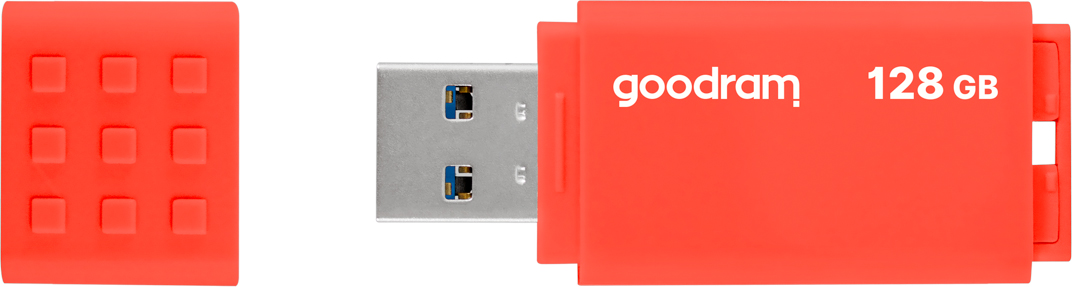 USB Flash GoodRAM 128GB USB 3.0 UME3 Orange, Retail (UME3-1280O0R11#) оранжевий на малюнкі №3