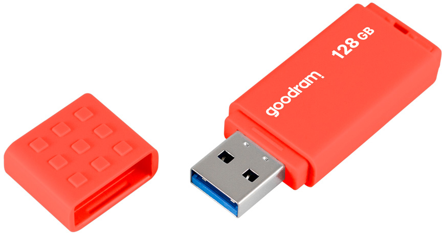 USB Flash GoodRAM 128GB USB 3.0 UME3 Orange, Retail (UME3-1280O0R11#) оранжевий на малюнкі №4