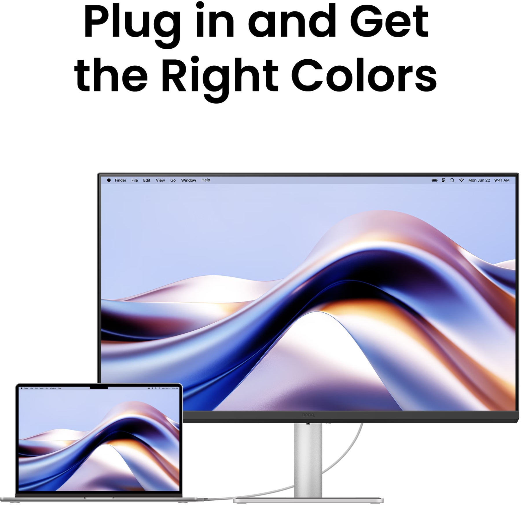 TFT 27 BenQ MA270UP, IPS, 4K UHD, 2хHDMI, 2xUSB- C, HAS, Pivot, сріблясто-сірий (9H.LP8LB.QBE) Сріблястий із сірим на малюнкі №7