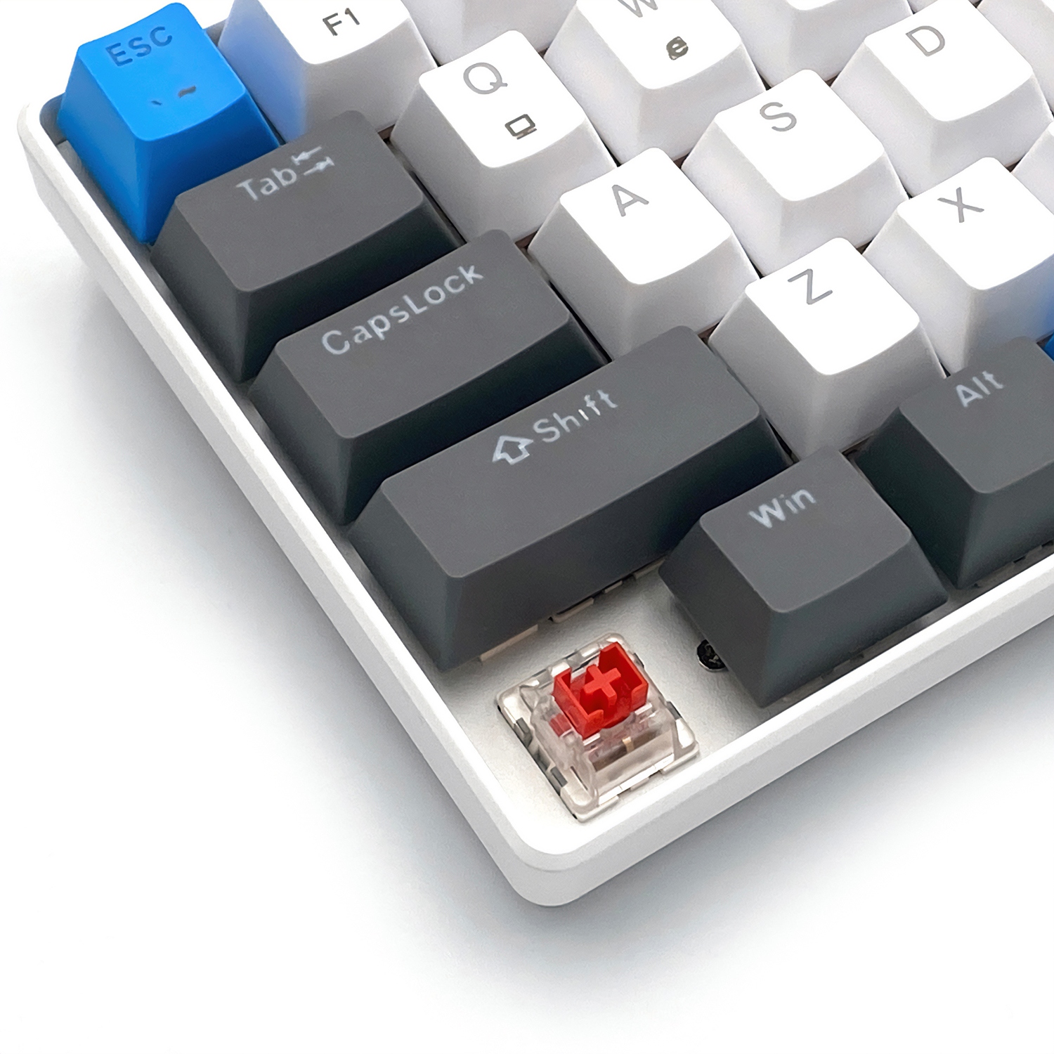 Клавіатура ігрова механічна Media-Tech RED CORE MX60, Anti-Ghosting 68кл, PC/Mac (MT1259) Білий на малюнкі №11