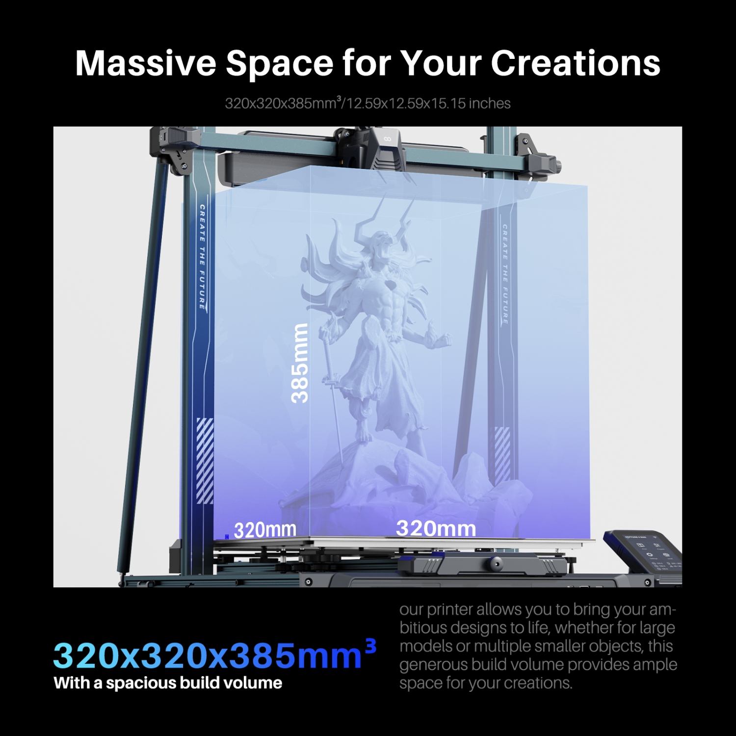 Принтер 3D ELEGOO Neptune 4 Plus (FDM 1.75 mm 0.4 mm 320×320×385 mm WiFi WLAN USB сірий) (50.201.015300) на малюнкі №8