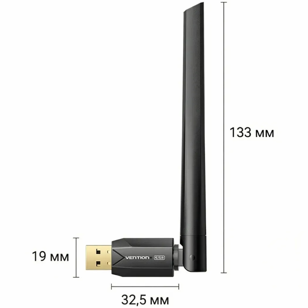 Bluetooth USB adapter v6.0 200м Vention (NAMB0) на малюнкі №2