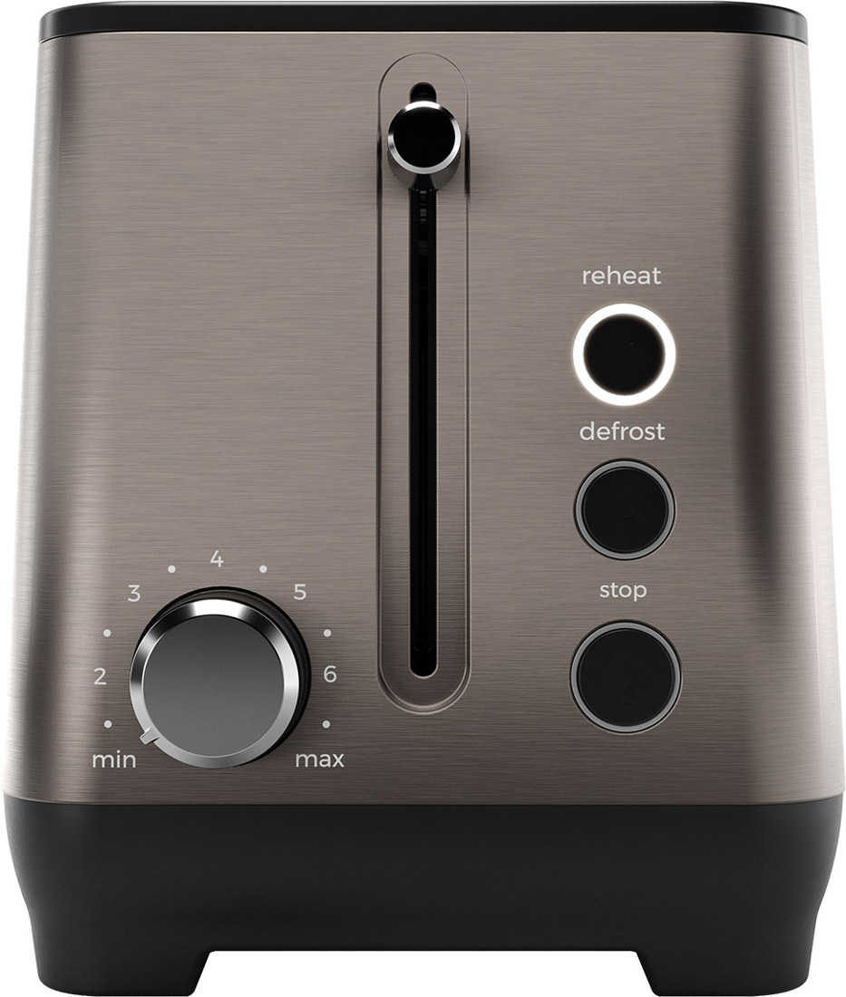 Тостер AIWA ABT-1000 KOTAN 1000Вт/ 2 відділення/мех. управління/розморожування/підігрів булочок (ABT1000) Коричневий на малюнкі №2