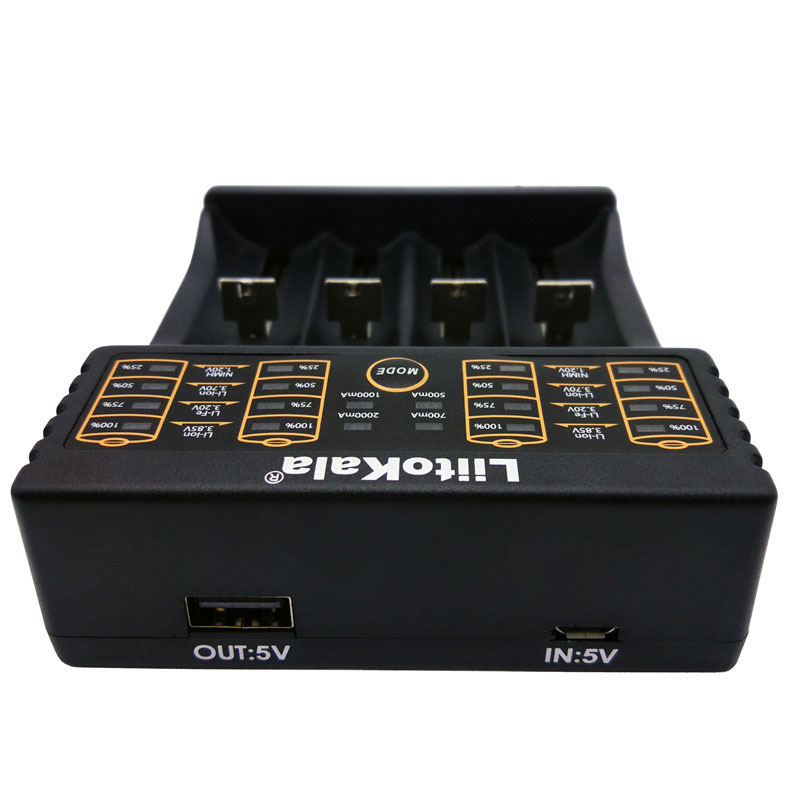Зарядний пристрій LiitoKala Lii-402, 4x(Lion/NiMH/NiCd), Power Bank function (Lii-402) на малюнкі №4