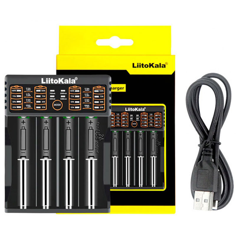 Зарядний пристрій LiitoKala Lii-402, 4x(Lion/NiMH/NiCd), Power Bank function (Lii-402) на малюнкі №8