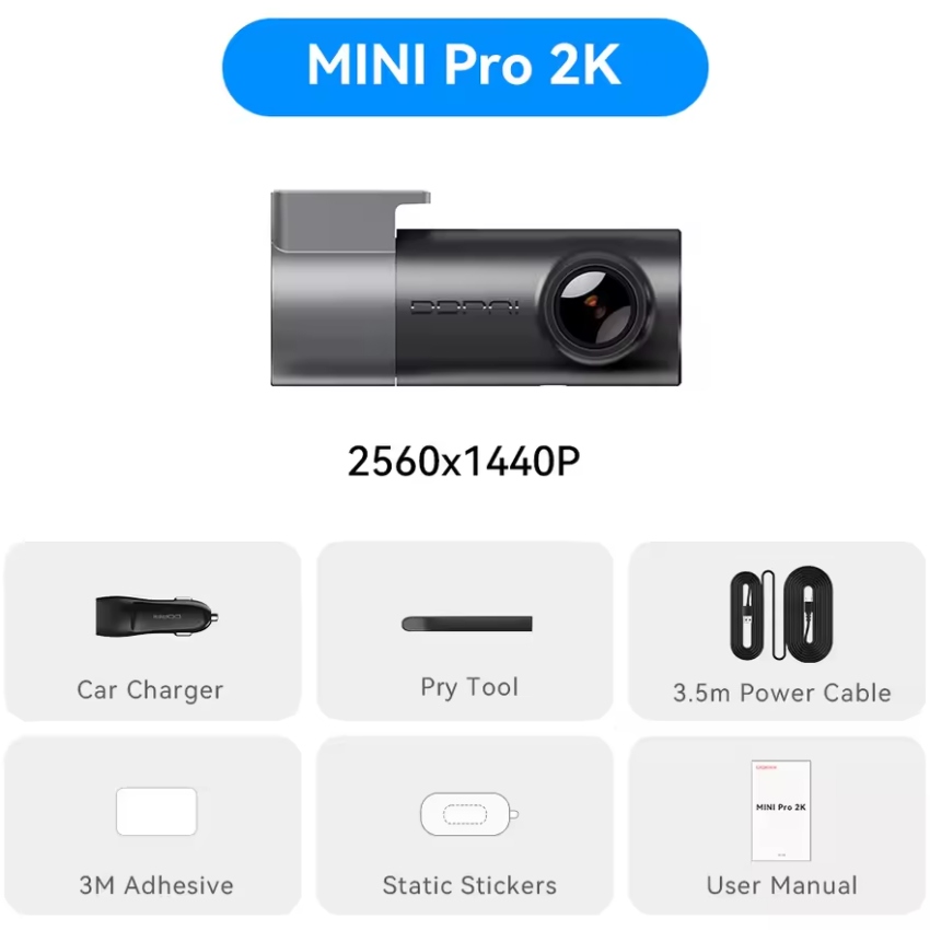 Відеореєстратор DDPAI Dashcam Mini Pro 2K (6934915206834) на малюнкі №3