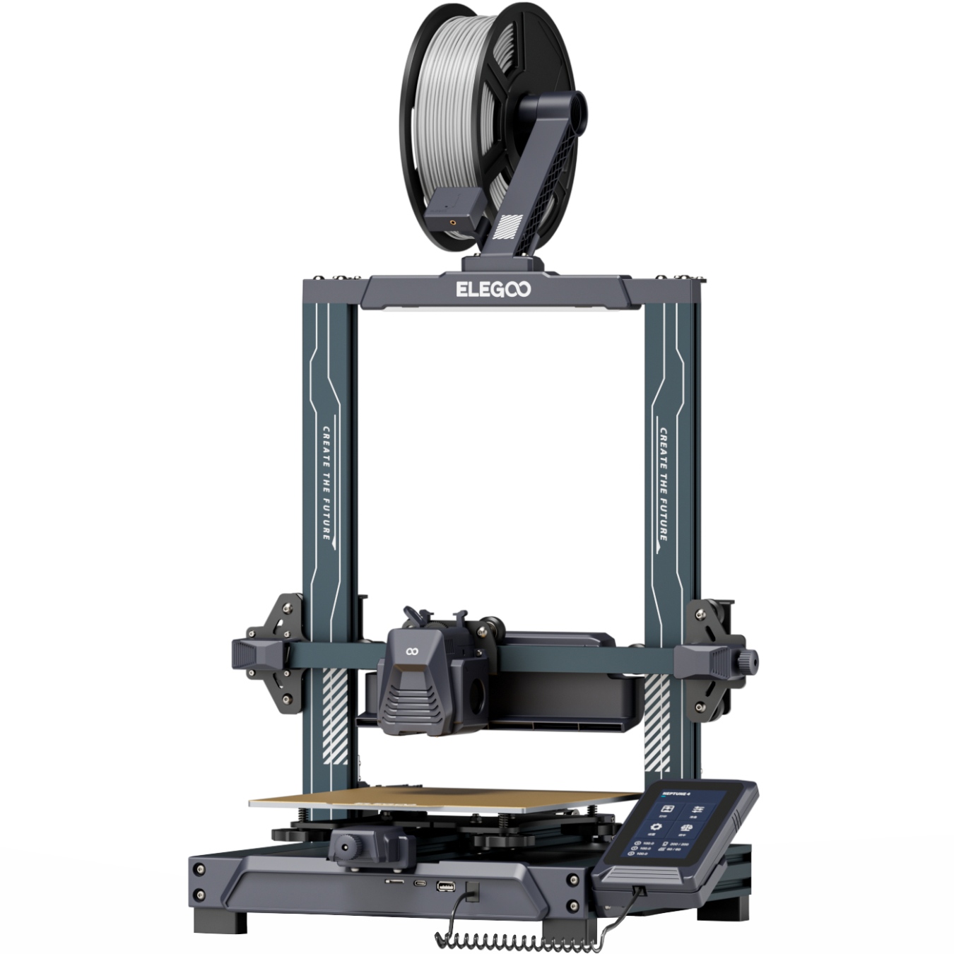 Принтер 3D ELEGOO Neptune 4 (FDM 1.75 mm 0.4 mm 225x225x265 mm WLAN USB сірий) (50.201.012300) на малюнкі №3