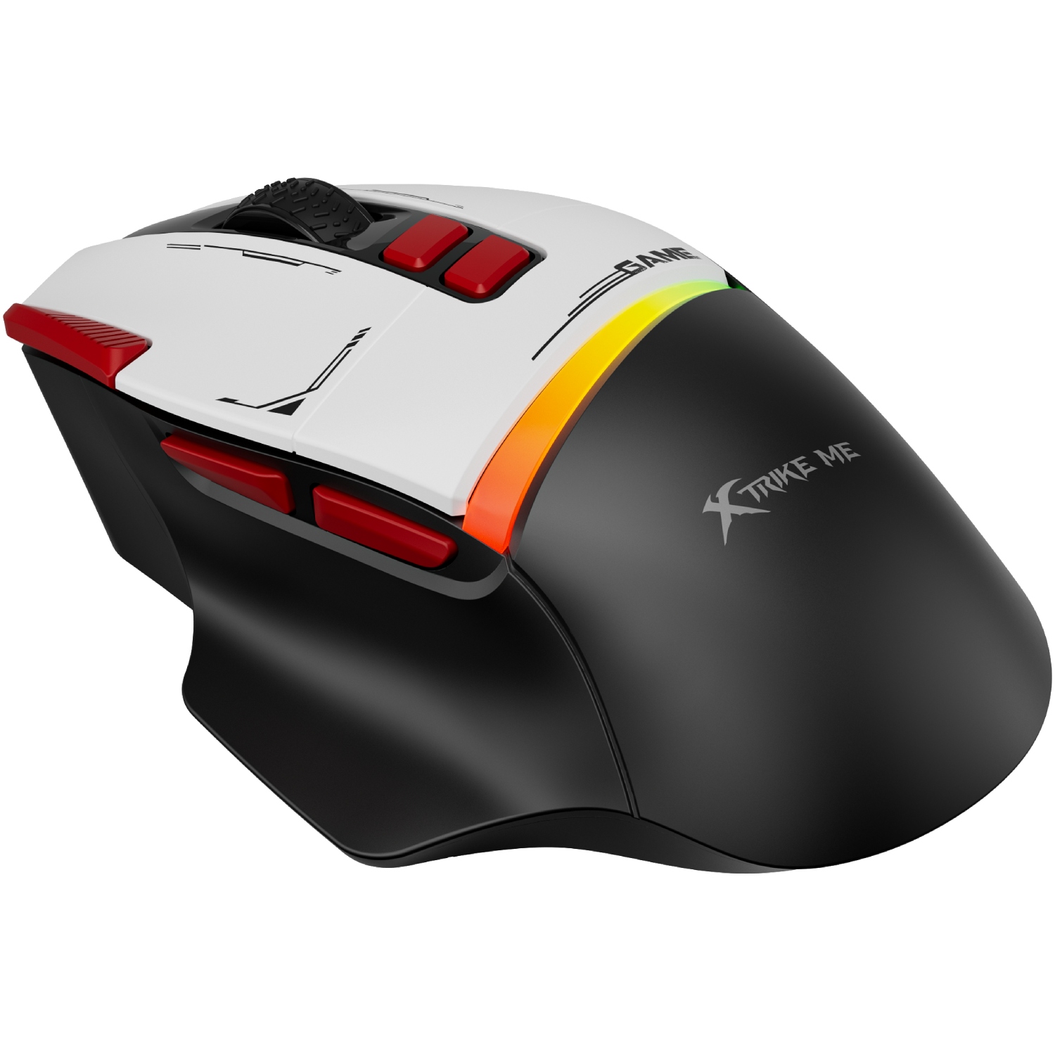 Мишка XTRIKE ME GM-325, ігрова, 7200dpi, 6кн, RGB, чорна (GM-325BK) на малюнкі №2