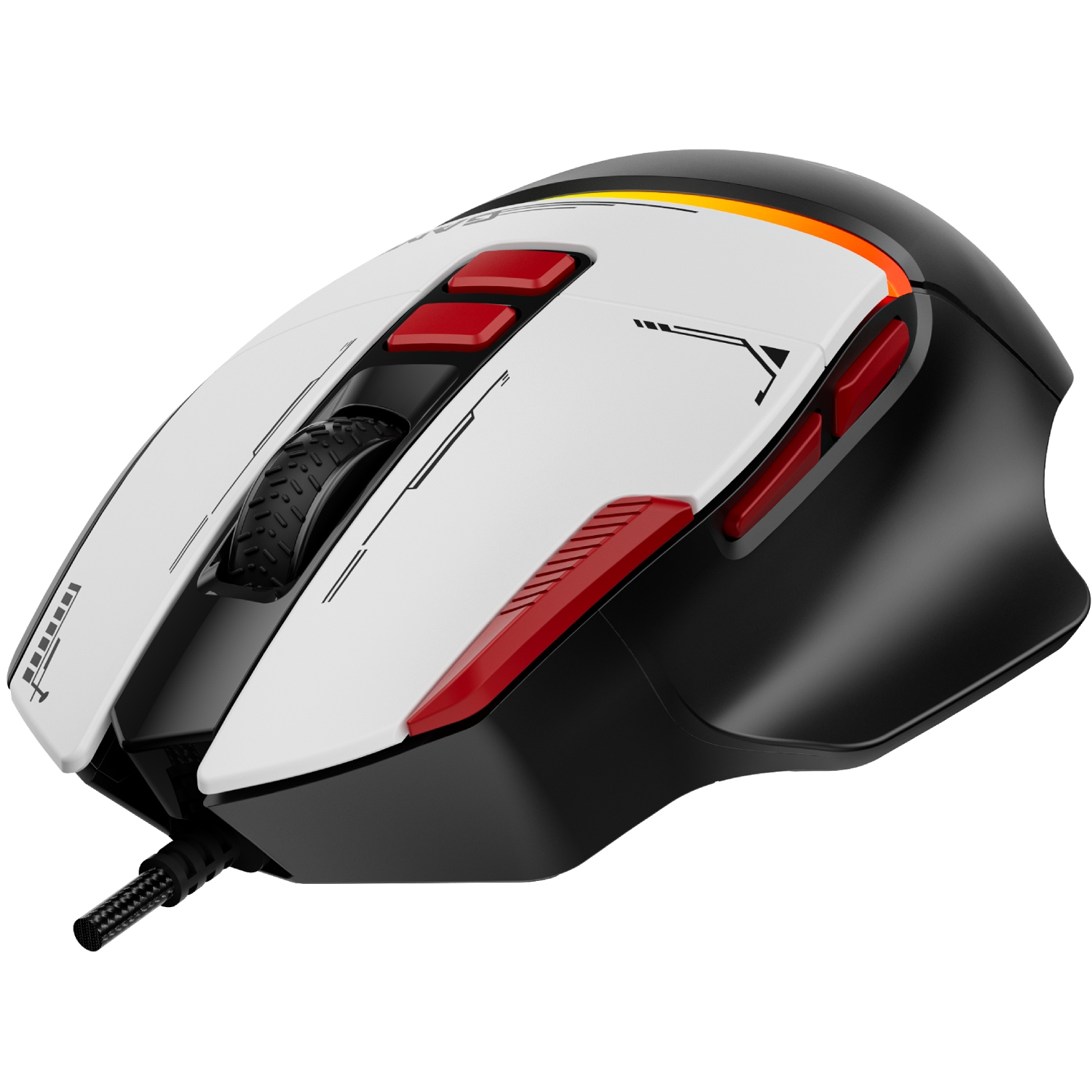 Мишка XTRIKE ME GM-325, ігрова, 7200dpi, 6кн, RGB, чорна (GM-325BK) на малюнкі №3