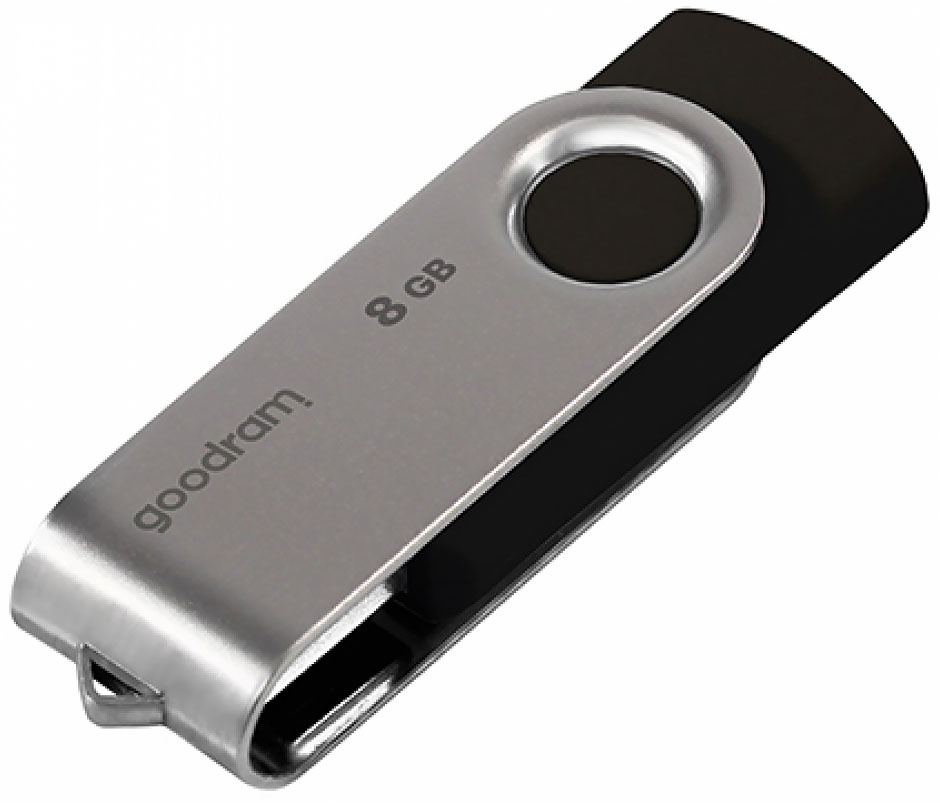 USB Flash GoodRAM 8GB USB 2.0 Twister, Retail (UTS2-0080K0R11) Сіро-чорний на малюнкі №3