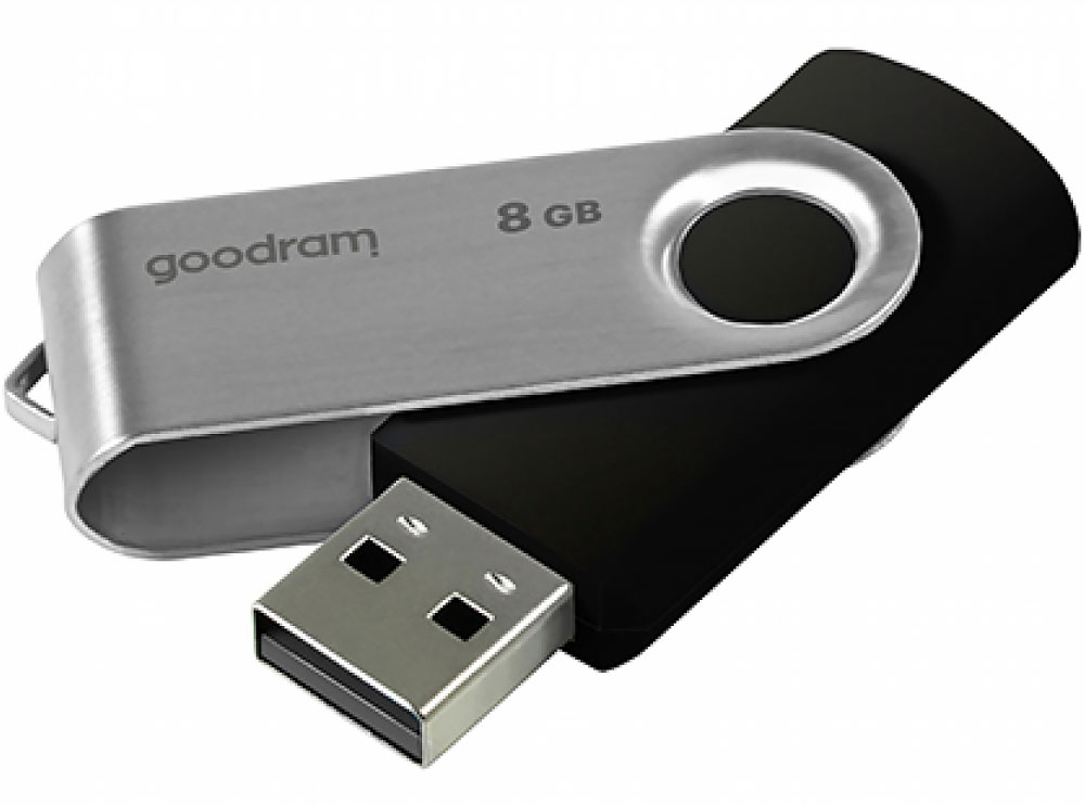 USB Flash GoodRAM 8GB USB 2.0 Twister, Retail (UTS2-0080K0R11) Сіро-чорний на малюнкі №4