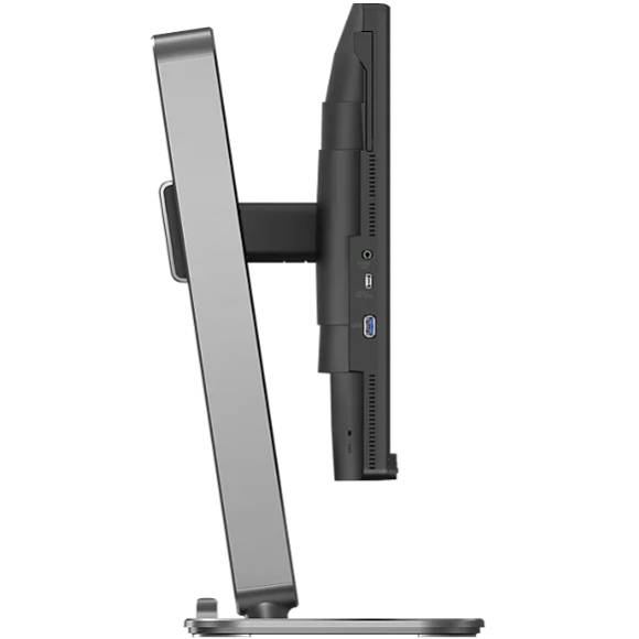 TFT 23.8 Philips 24B2N4200, IPS, 120Гц, VGA, HDMI, DP, USB-hub, HAS, Pivot, кол, чорно-сріблястий (24B2N4200/00) чорний з сріблястим на малюнкі №3
