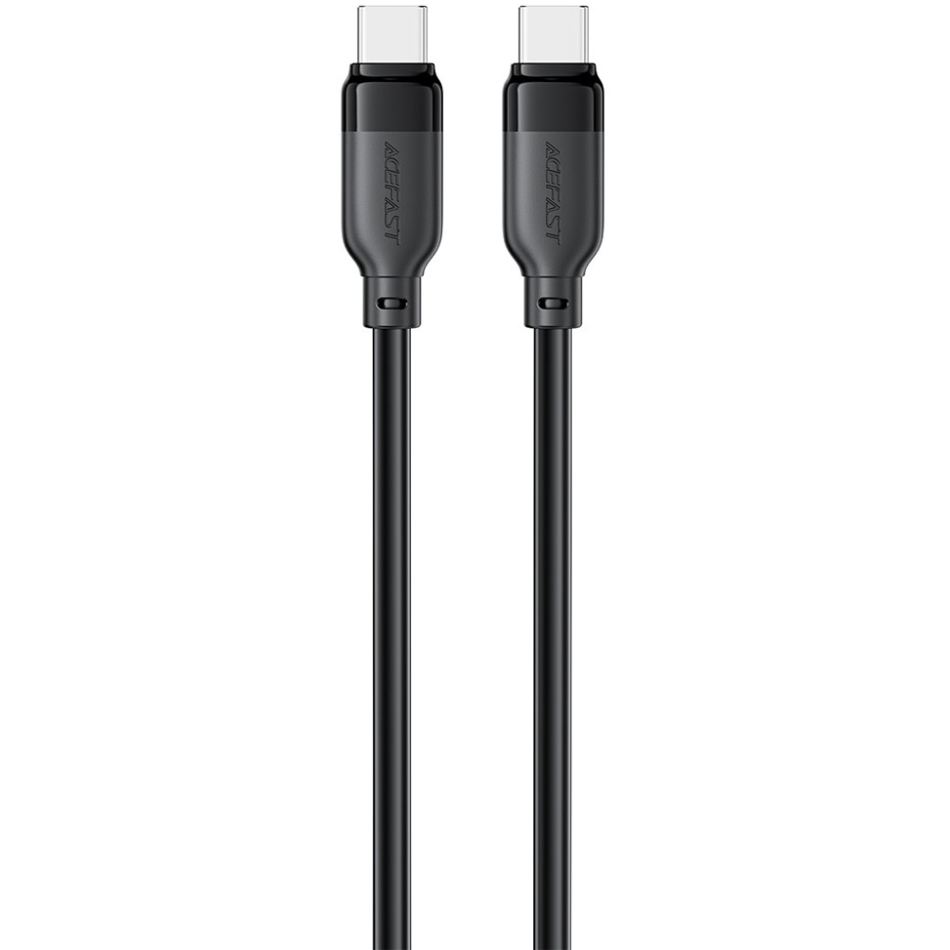 Кабель USB 2.0 Type-C M-M, 1.2 м, 60W Black, TPE C16-03 Acefast (6974316283805) Чорний на малюнкі №1