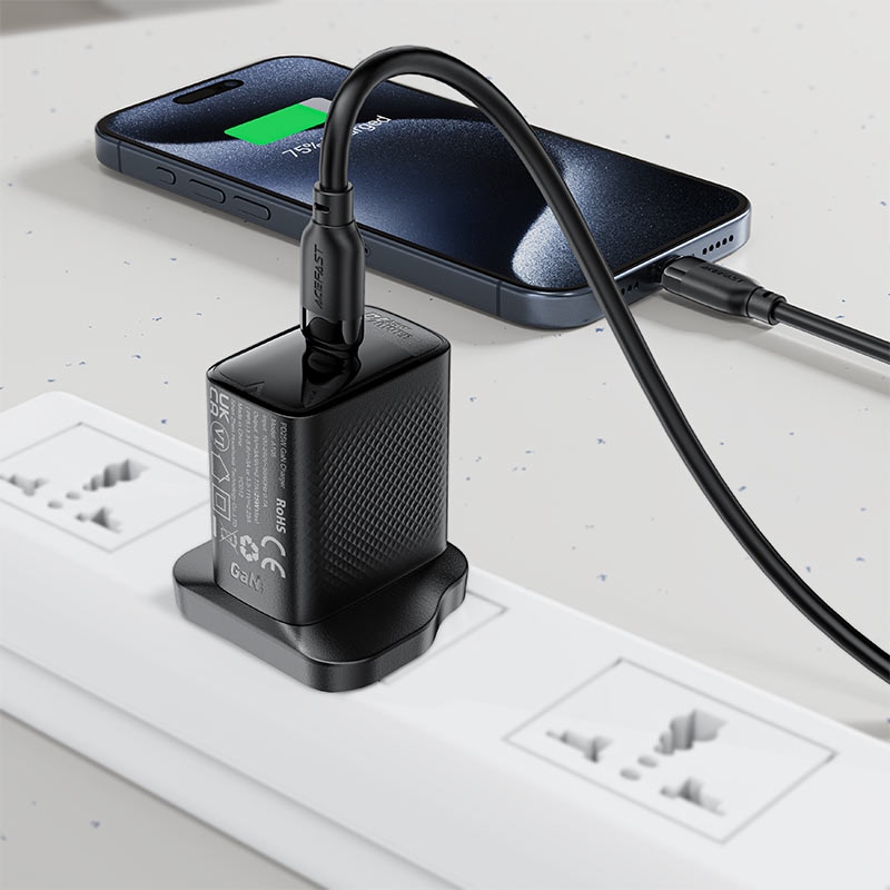 Кабель USB 2.0 Type-C M-M, 1.2 м, 60W Black, TPE C16-03 Acefast (6974316283805) Чорний на малюнкі №7