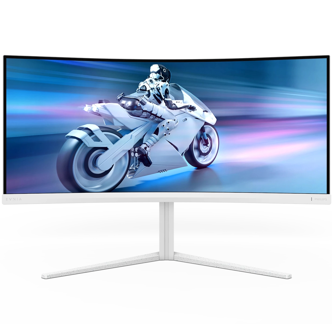 TFT 34 Philips 34M2C5501A, Fast VA, WQHD, вигн, 180Hz, 0,3ms, 2xHDMI, DP, USB-hub, HAS,кол. (34M2C5501A/00) Білий на малюнкі №1