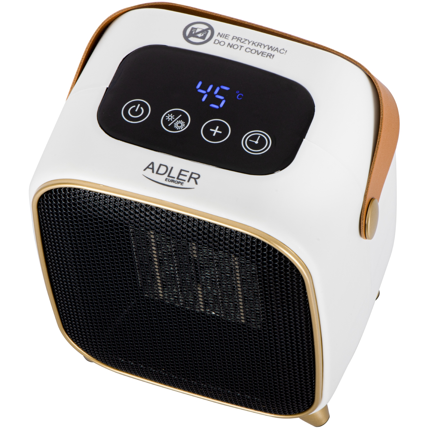 Тепловентилятор Adler AD 7762 керамічний/ 1000 Вт/ 2 рівні потужності/ LED Display/ (AD7762) Білий на малюнкі №5