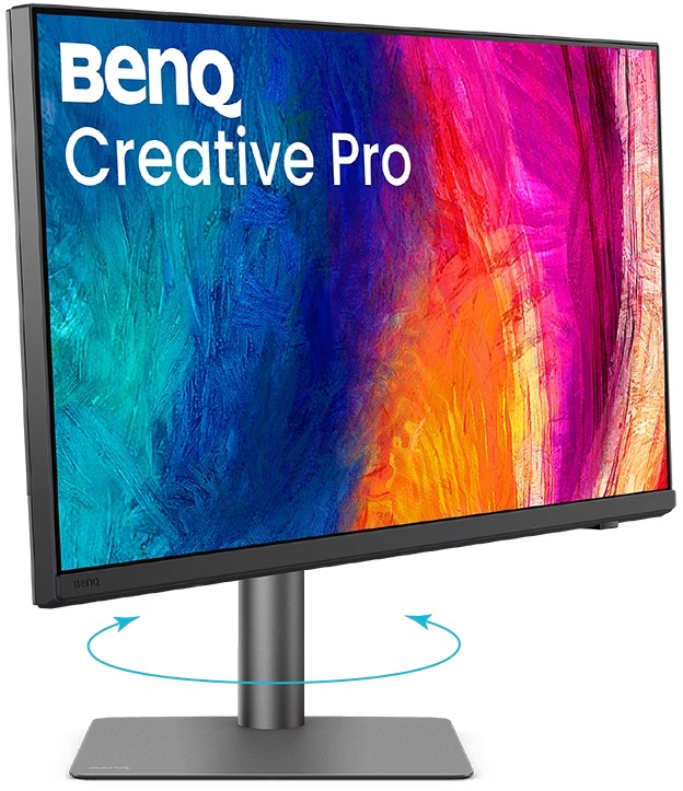 TFT 27 BenQ PD2732U, IPS, 4K, HDMI, DP, USB-C, HAS, Pivot (9H.Y0MLA.TBE) Темно-Сірий на малюнкі №2