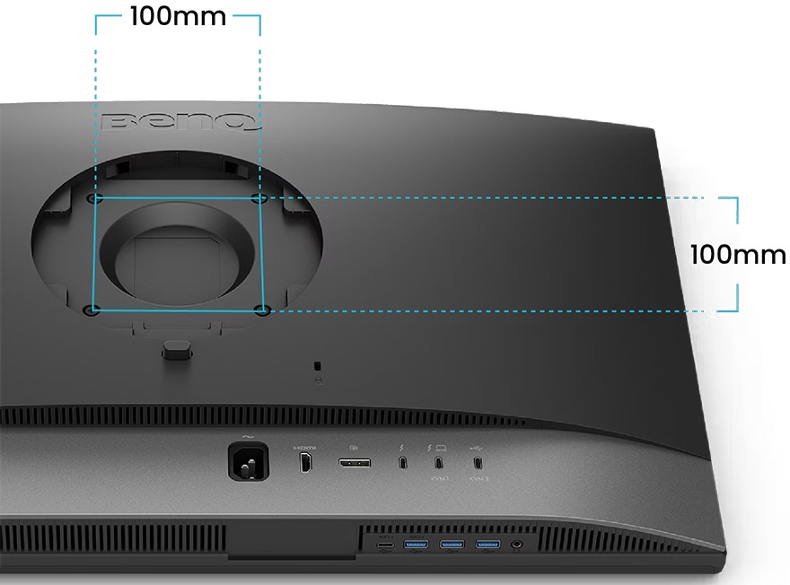 TFT 27 BenQ PD2732U, IPS, 4K, HDMI, DP, USB-C, HAS, Pivot (9H.Y0MLA.TBE) Темно-Сірий на малюнкі №6