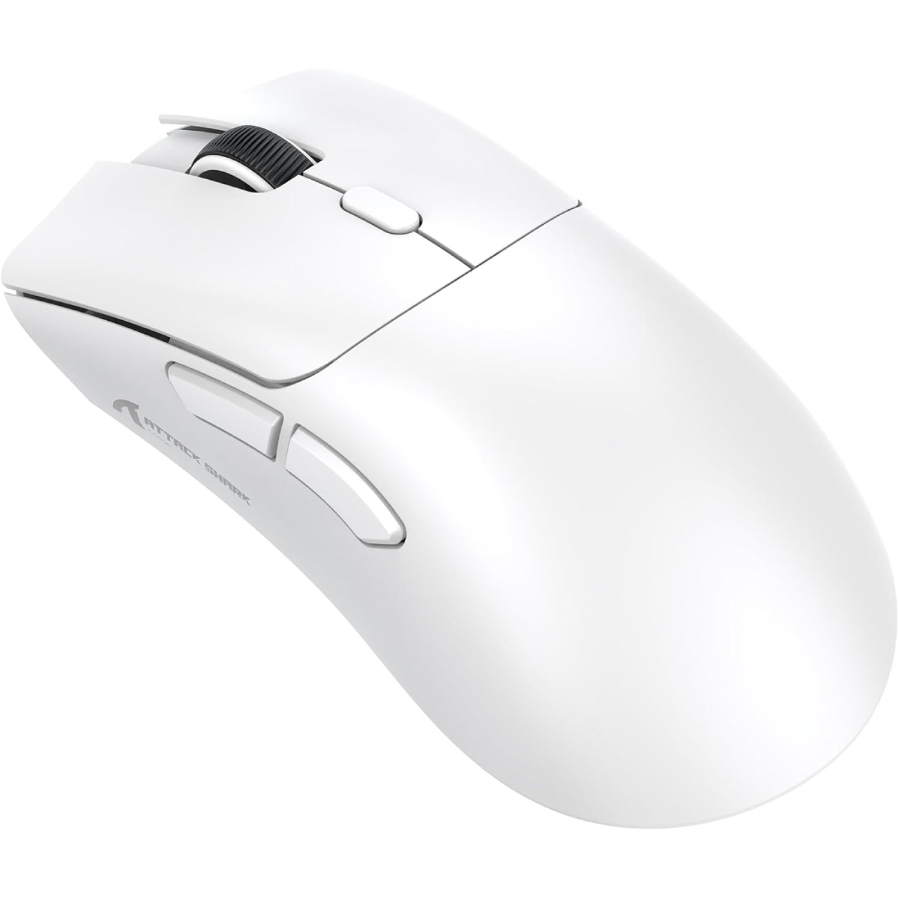 Мишка Attack Shark R1, Wireless/Bluetooth, 18000dpi, (PAW3311), 6кн, White (R1W_AS) Білий на малюнкі №2