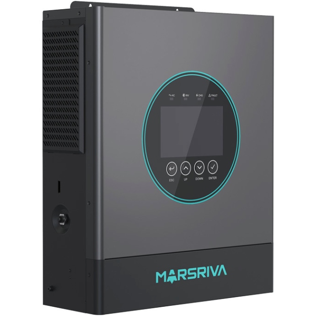 Інвертор Marsriva OFF-G 5.0 kW 230V RS232/RS485 CE PF1 VOL VM III 5,0 кВт TWIN-24 V, з Wi-Fi (MR-SPF5K-LP1-TL20E) на малюнкі №2