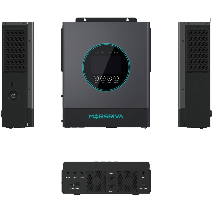 Інвертор Marsriva OFF-G 5.0 kW 230V RS232/RS485 CE PF1 VOL VM III 5,0 кВт TWIN-24 V, з Wi-Fi (MR-SPF5K-LP1-TL20E) на малюнкі №5