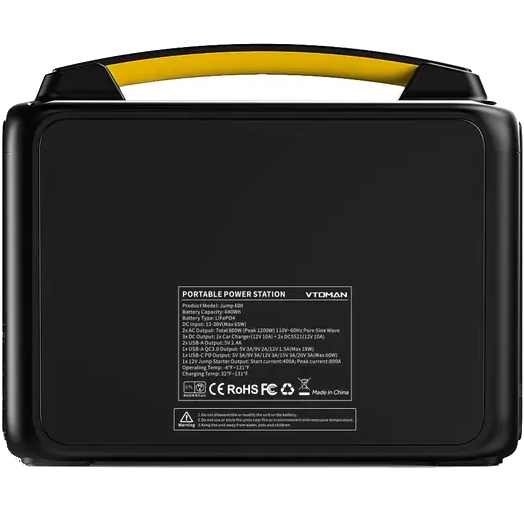 Зарядна станція Vtoman PB-20 (299 Вт/г) 600W LiFePo4 (Jump 600X) на малюнкі №4