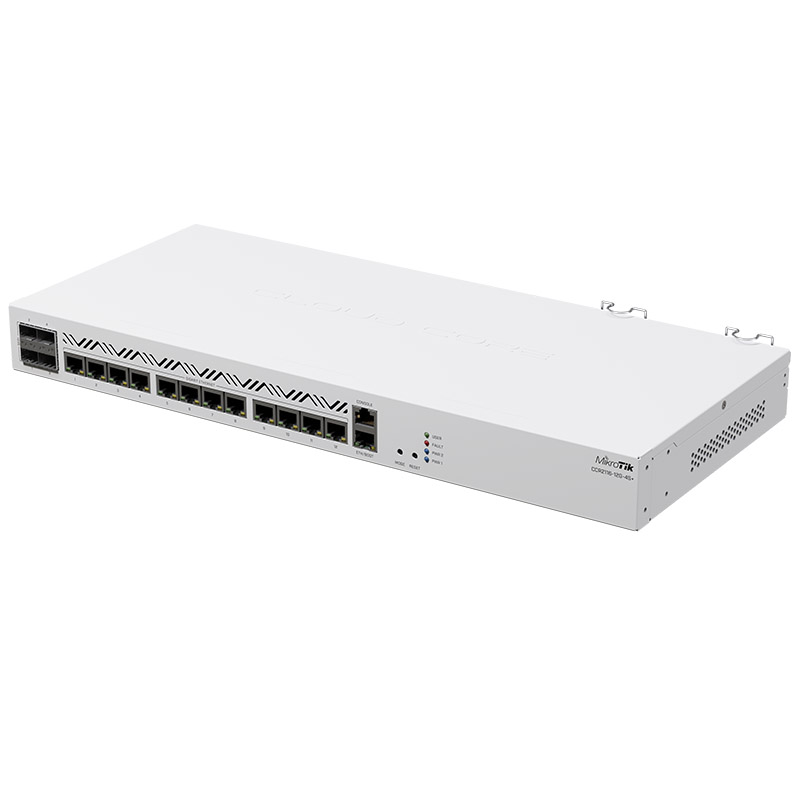 Маршрутизатор Mikrotik CCR2116-12G-4S+, 13xGbit LAN, M.2 PCIe slot, RouterOS L6, 1U RM case, Dual PS (CCR2116-12G-4S+) на малюнкі №3