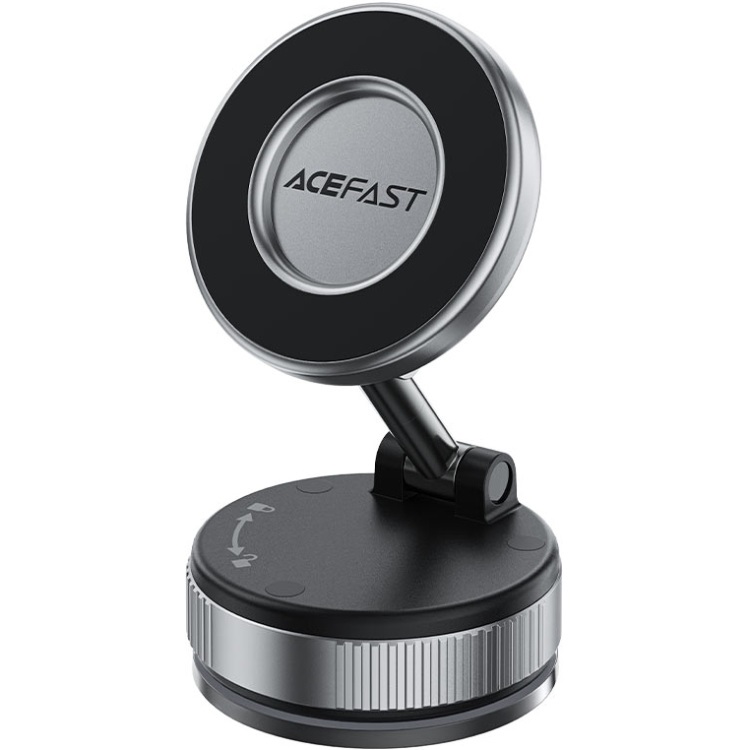 Тримач для смартфона Acefast E28 manual suction cup metal grey (6974316284833) на малюнкі №1