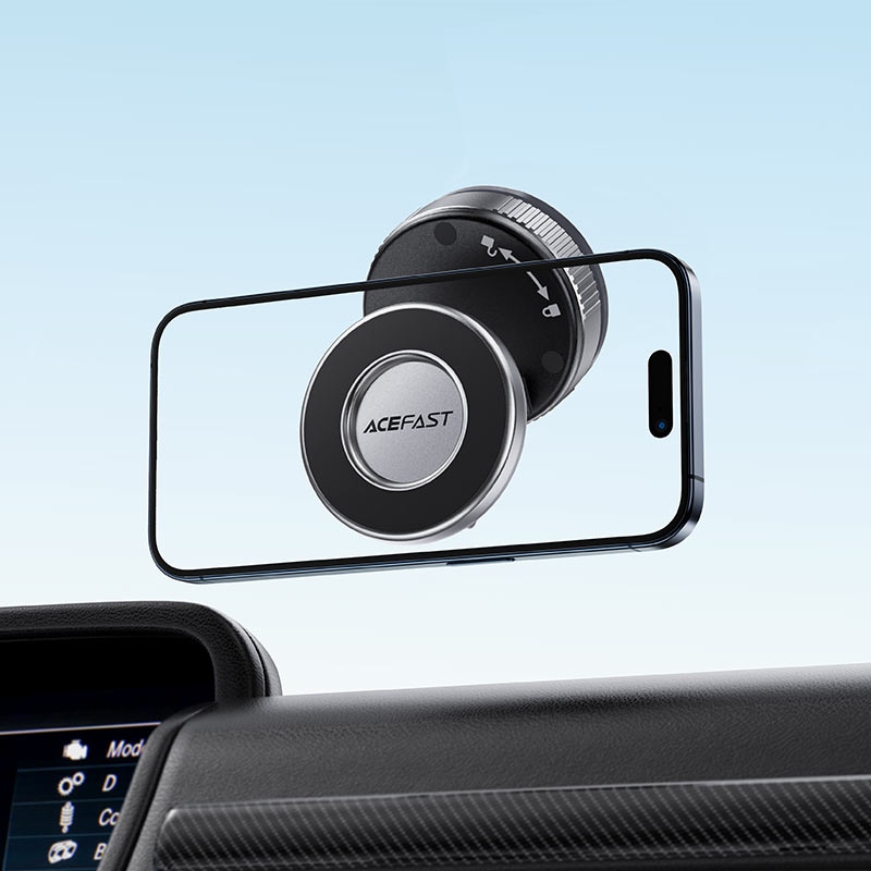 Тримач для смартфона Acefast E28 manual suction cup metal grey (6974316284833) на малюнкі №7