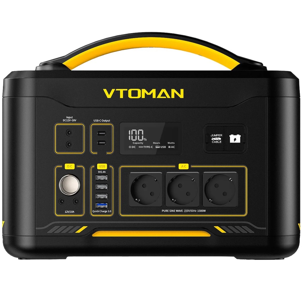 Зарядна станція Vtoman PB-22 (828 Вт/г) 1500W LiFePO4 (Jump 1500X) на малюнкі №1