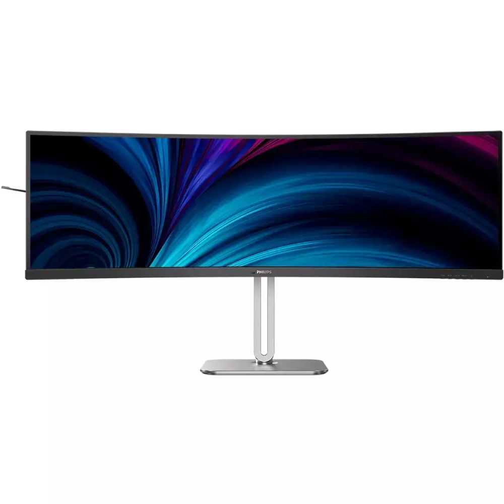TFT 48.8 Philips 49B2U5900C, VA 5120x1440, вигн, 2xHDMI, DP, USB-C, RJ-45, USB-hub, HAS,кол (49B2U5900C/00) Темно-Сірий на малюнкі №1