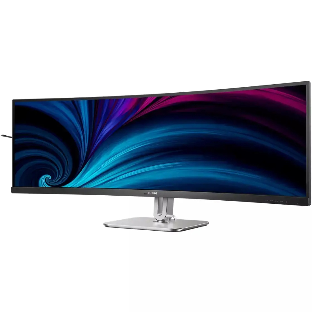 TFT 48.8 Philips 49B2U5900C, VA 5120x1440, вигн, 2xHDMI, DP, USB-C, RJ-45, USB-hub, HAS,кол (49B2U5900C/00) Темно-Сірий на малюнкі №3