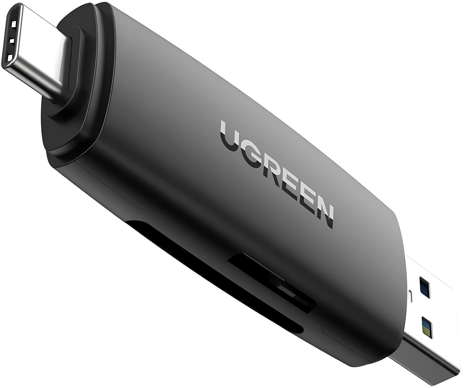 Card Reader USB-С 3.1 + USB-A 2-слота TF/SD CM304 Ugreen (80191) на малюнкі №3