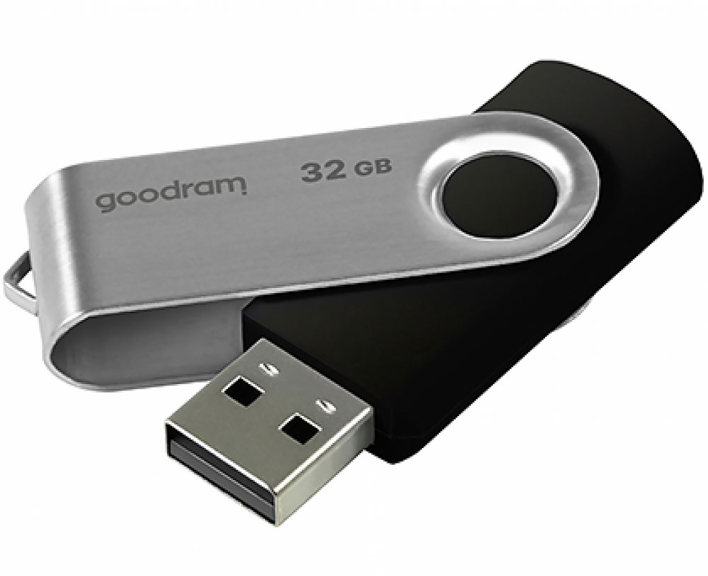 USB Flash GoodRAM 32GB USB 2.0 Twister Black, Retail (UTS2-0320K0R11) сіро-чорний на малюнкі №4