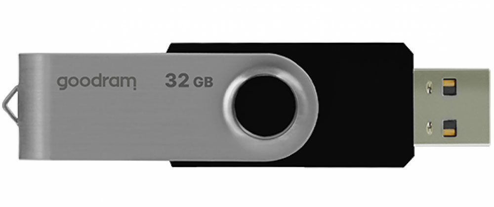 USB Flash GoodRAM 32GB USB 2.0 Twister Black, Retail (UTS2-0320K0R11) сіро-чорний на малюнкі №2