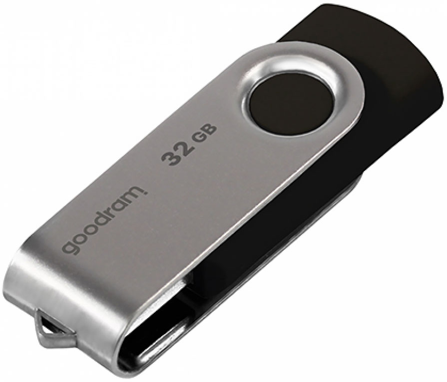 USB Flash GoodRAM 32GB USB 2.0 Twister Black, Retail (UTS2-0320K0R11) сіро-чорний на малюнкі №3