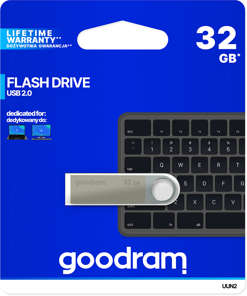 USB Flash GoodRAM 32GB USB 2.0 Unity Retail 9 (UUN2-0320S0R11) Сріблястий на малюнкі №3