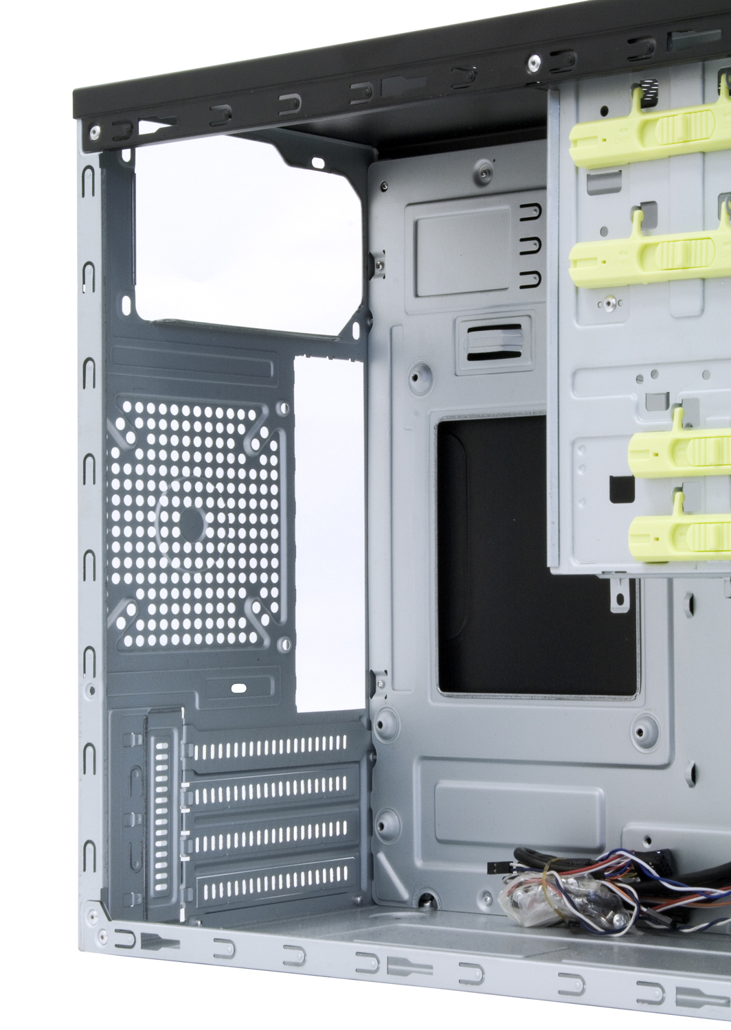 Корпус Chieftec ELOX mATX, без БЖ, Black (HT-01B-OP) Чорний на малюнкі №4