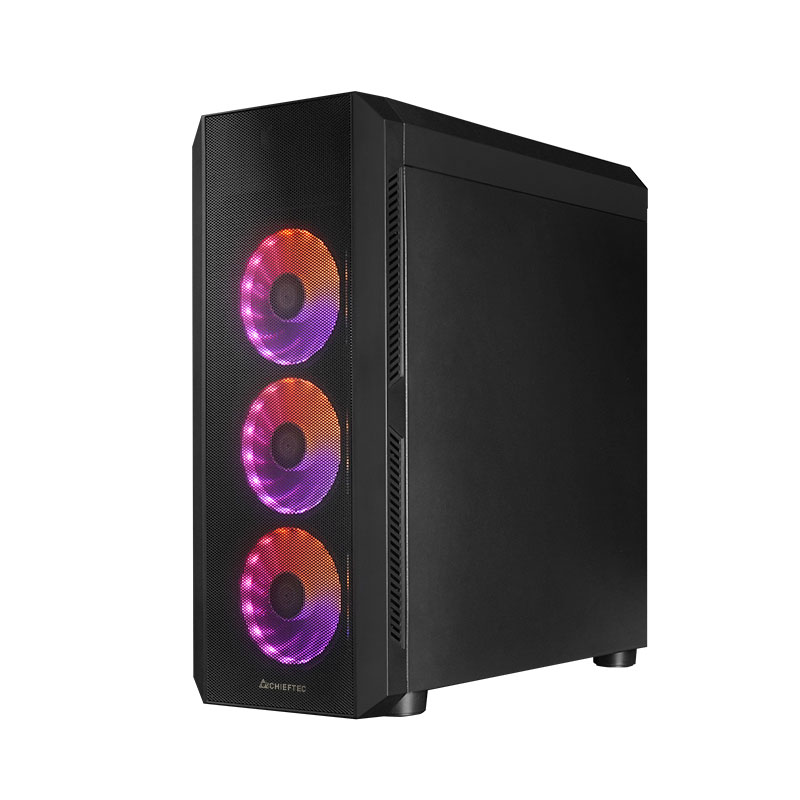 Корпус Chieftec SCORPION 4 GL-04B-OP 4x120mm A-RGB, ATX, без БЖ, Black (GL-04B-OP#) Чорний на малюнкі №2