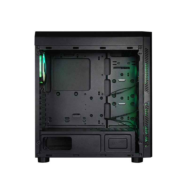 Корпус Chieftec SCORPION 4 GL-04B-OP 4x120mm A-RGB, ATX, без БЖ, Black (GL-04B-OP#) Чорний на малюнкі №5
