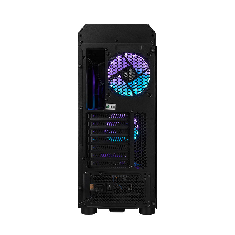 Корпус Chieftec SCORPION 4 GL-04B-OP 4x120mm A-RGB, ATX, без БЖ, Black (GL-04B-OP#) Чорний на малюнкі №7