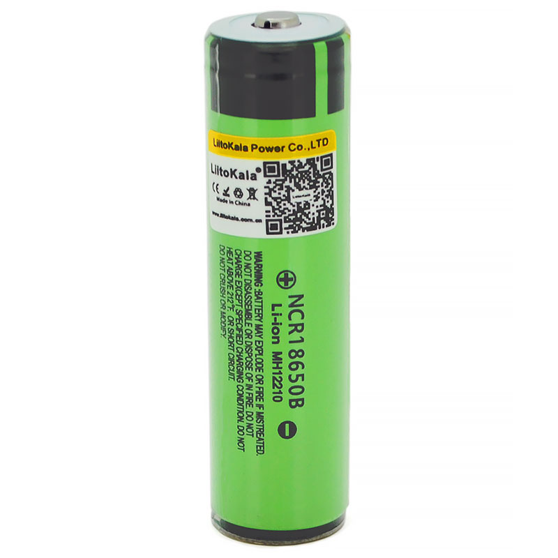 Акумулятор 18650 LiitoKala, 34B-PCB,3400mAh, 3.7V li-ion battery, 1 pcs, з контролером розряду (34B-PCB) на малюнкі №1