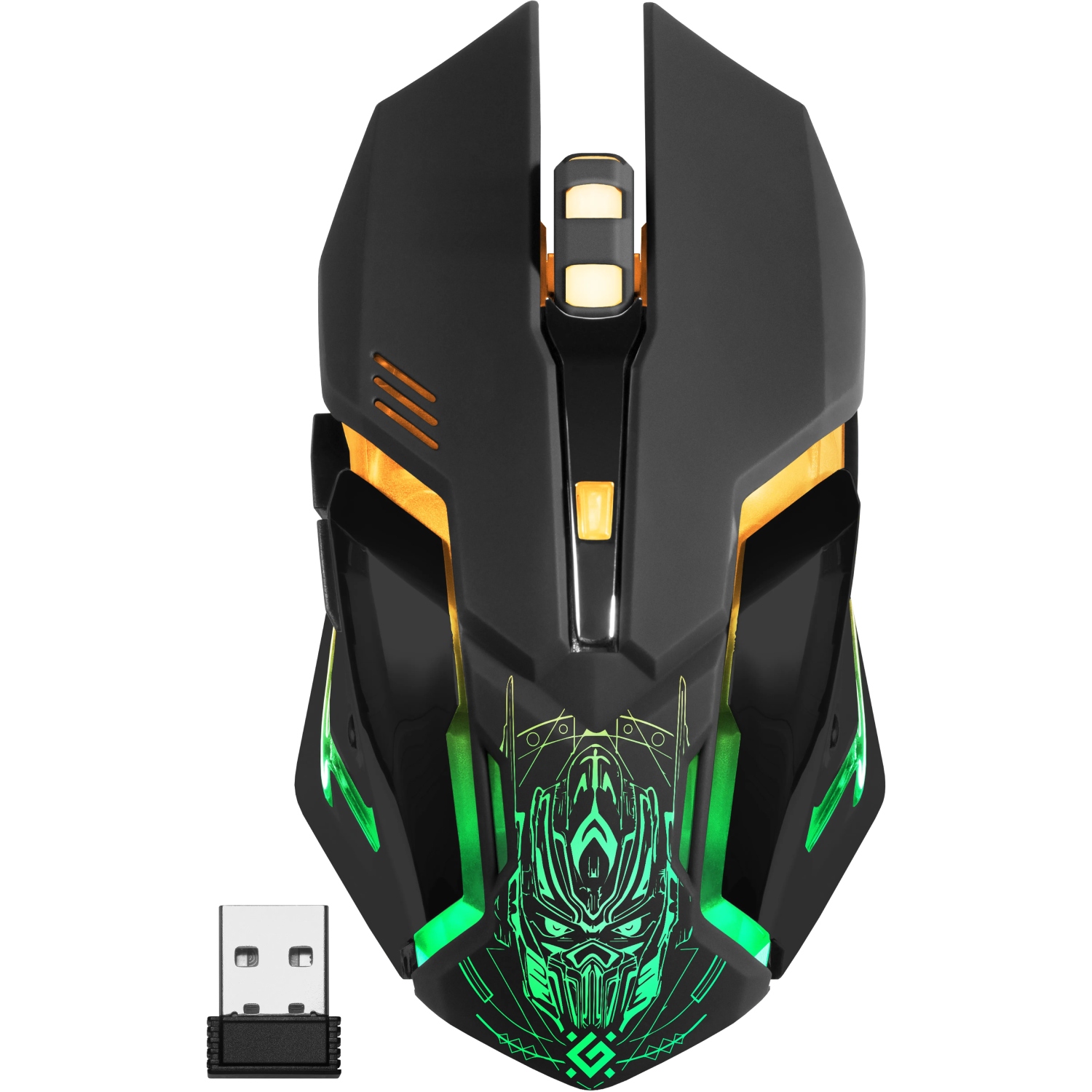 Мишка Defender Trigger GM-934, бездротова, ігрова, 6 кн. 3200 dpi, 350mAh, LED, біла (52934) на малюнкі №1