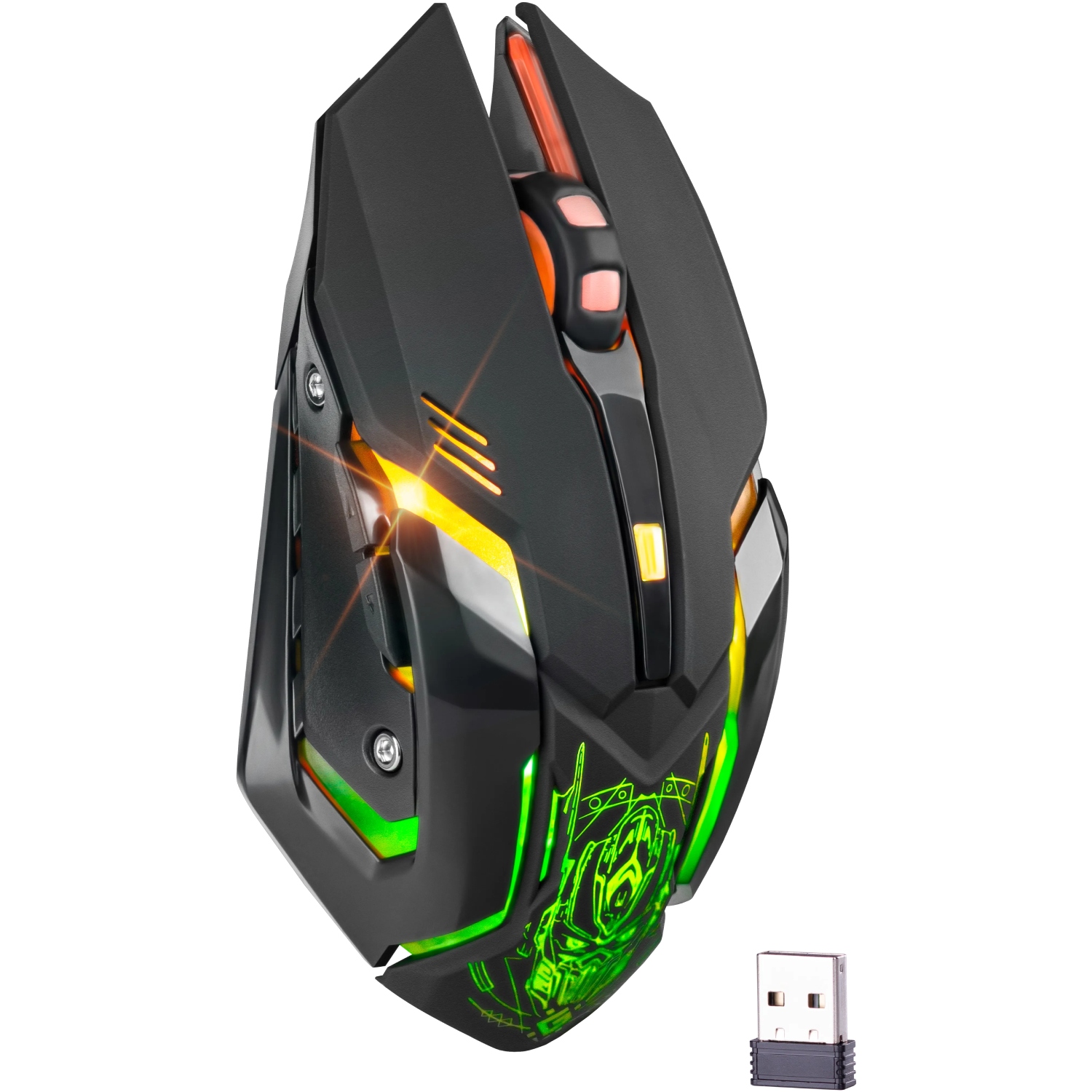 Мишка Defender Trigger GM-934, бездротова, ігрова, 6 кн. 3200 dpi, 350mAh, LED, біла (52934) на малюнкі №6