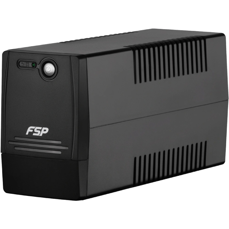 ДБЖ FSP FP850, 850ВА/480Вт, Lin-Int, USB/RJ45, Schuko*2, AVR, Black (PPF4801102) на малюнкі №1