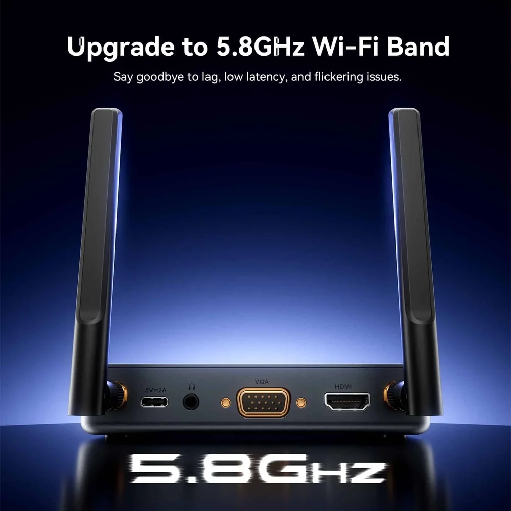 Комплект бездротової передачі HDMI (TX+RX) FHD 60Hz 5GHz Vention (ADTH0) Сірий на малюнкі №10