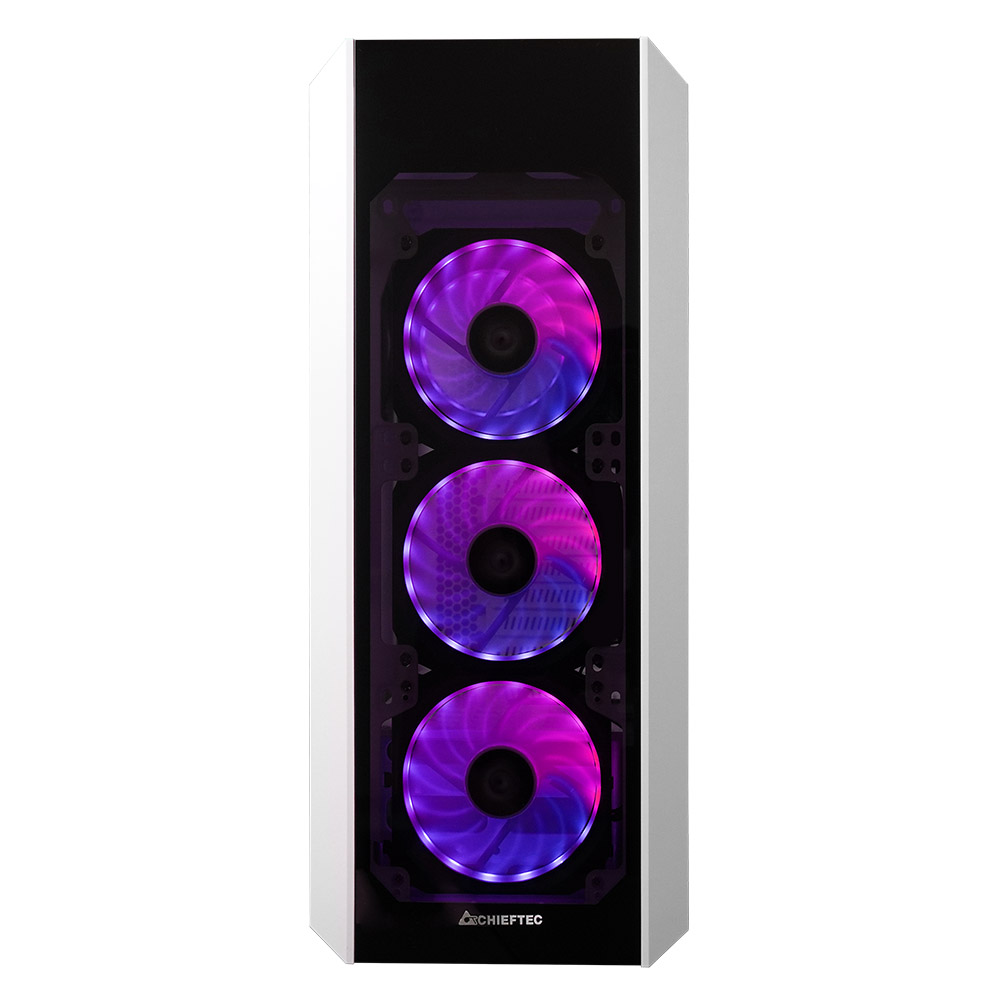 Корпус Chieftec SCORPION III 4x120mm A-RGB, ATX, без БЖ, White (GL-03W-OP) Білий на малюнкі №2