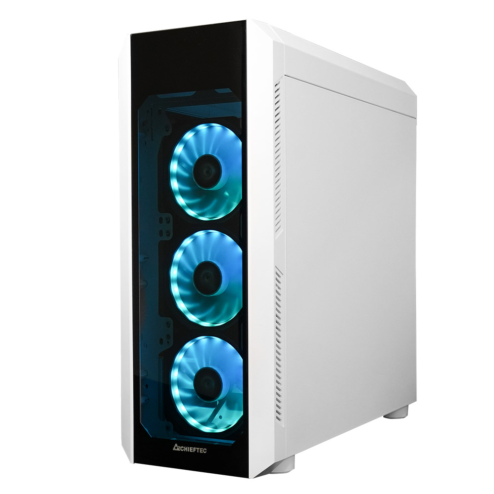 Корпус Chieftec SCORPION III 4x120mm A-RGB, ATX, без БЖ, White (GL-03W-OP) Білий на малюнкі №3